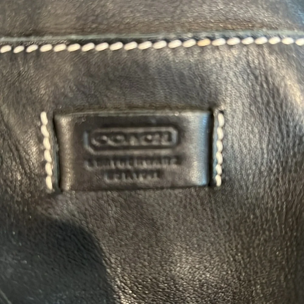 Coach Leather Laptop Briefcase Tote Bag
